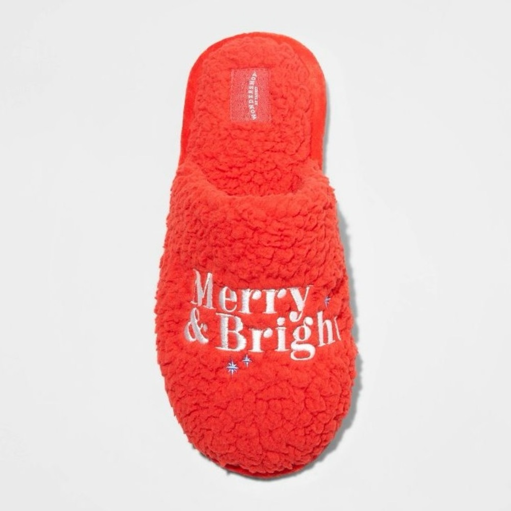 Wondershop Merry & Bright Red Slippers